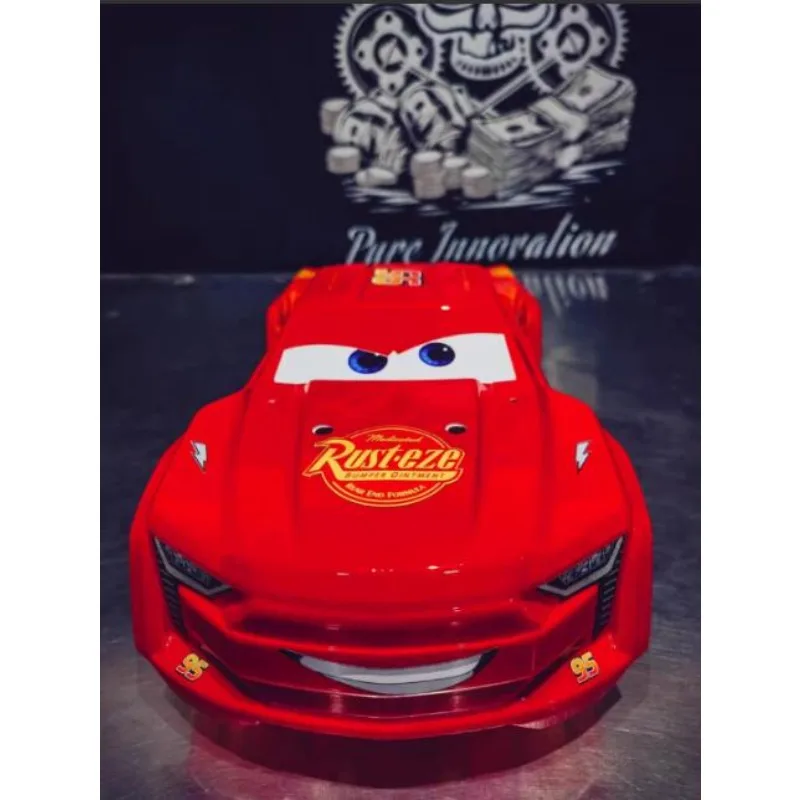 

1/8 ARRMA Kraton Lightning McQueen Red Themed Body Shell,Cartoon Style,Stickers Self-Adhesive,Upgrade Parts/McQueen Body Shell