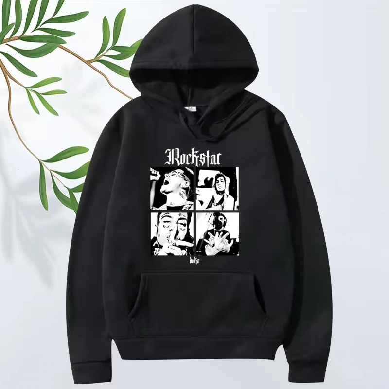 

Rockstar duki fashion graphic hoodie 2025 men ’s women vintage Long sleeve cool Sweatshirt with print oversized hoodie unisex