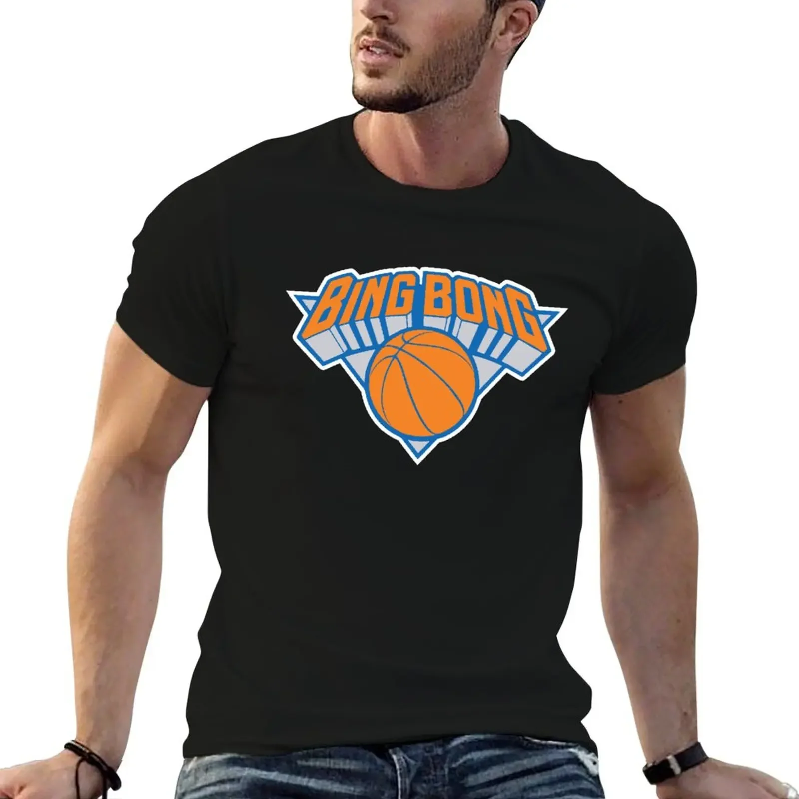 Bing Bong - Knicks Logo T-Shirt tops Short sleeve tee blue archive Short sleeve tee men