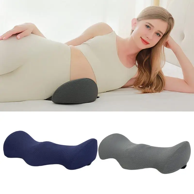 Sleeping Lumbar Pillow Pregnant Woman Lumbar Support Pad Extended Buckwheat Hull Lumbar Functional Comfortable Back Wedge Pillow