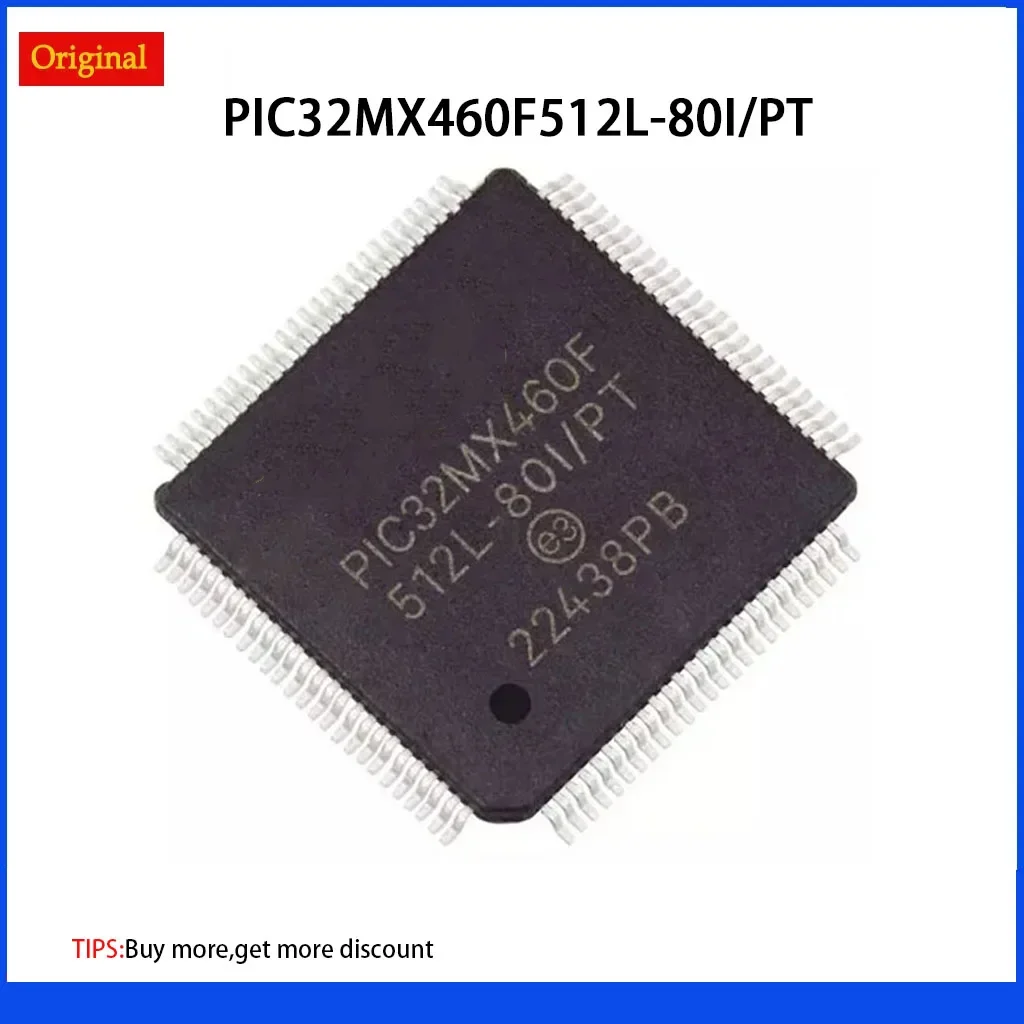 

PIC32MX460F512L-80I/PT PIC32MX460F512L TQFP-100 32-bit Microcontrollers - MCU 512KB Flash 32KBRAM 80MHz 10B ADC DMA