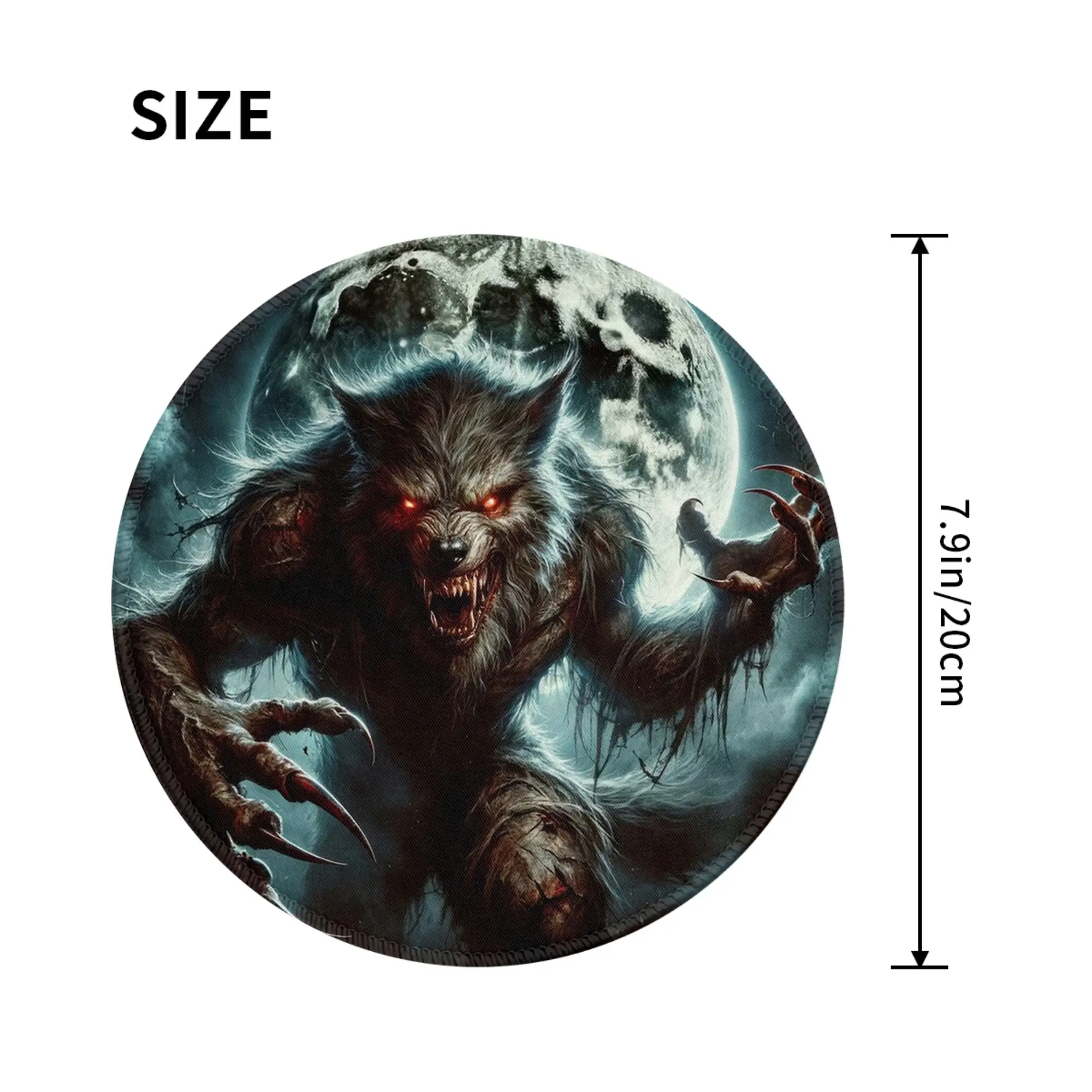 Werewolf in the moonlight Mouse Pad Computer Keyboard Mouse Mat Gaming PC Laptop Desk Mat Office Accessories Table Mats