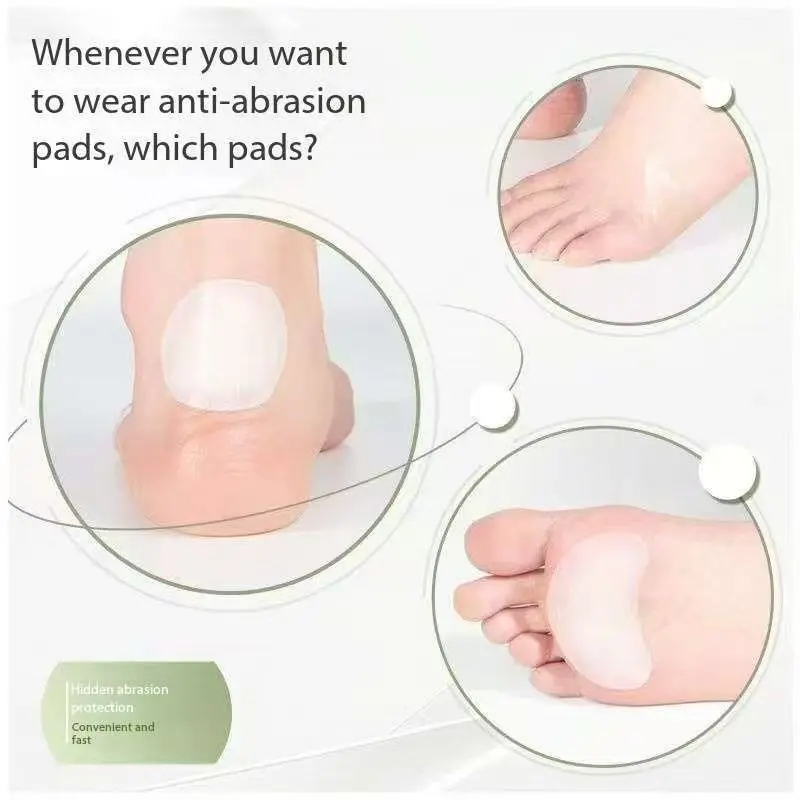 

50Pcs Gel Heel Protector Sticker Anti-wear Foot Patch Comfort Shoe Cushion Foot Care Accessory