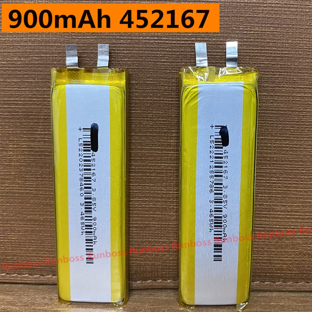 2pcs/Lot New 3.85V 900mAh 452167 Li-Polymer for DJI Osmo Pocket 1 Pocket 2 OT110 OT-210 Handheld stabilizer Vlog Camera Battery