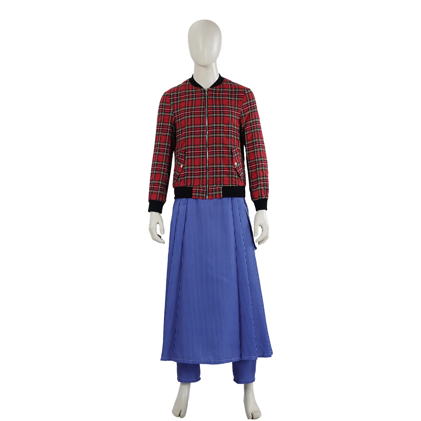 

Mysterious Doctor cosplay suit Doctor red checkered suit movie role-playing costume