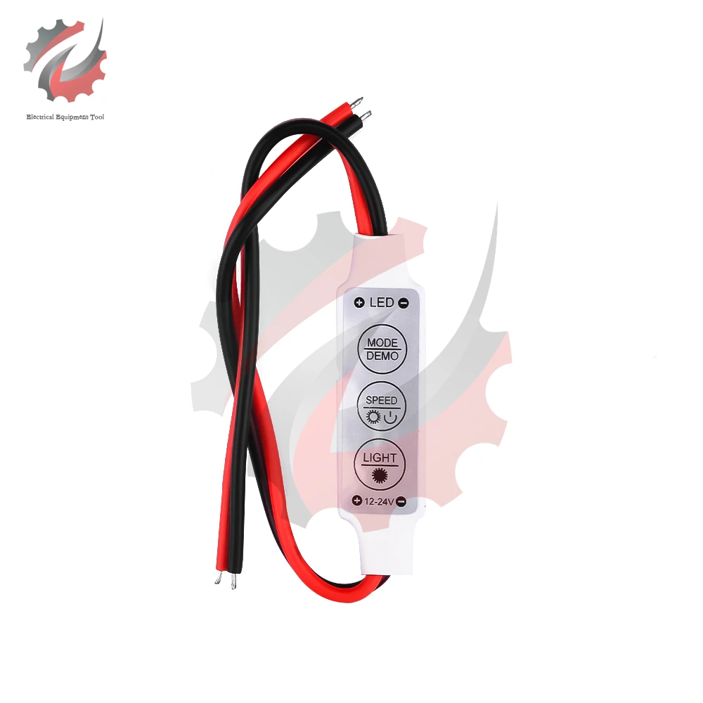 1PCS DC 12V 3 Channels LED Dimming Controller Mini Single Color Dimmer For Led 3528 5050 5630 Strip Lamps Lighting