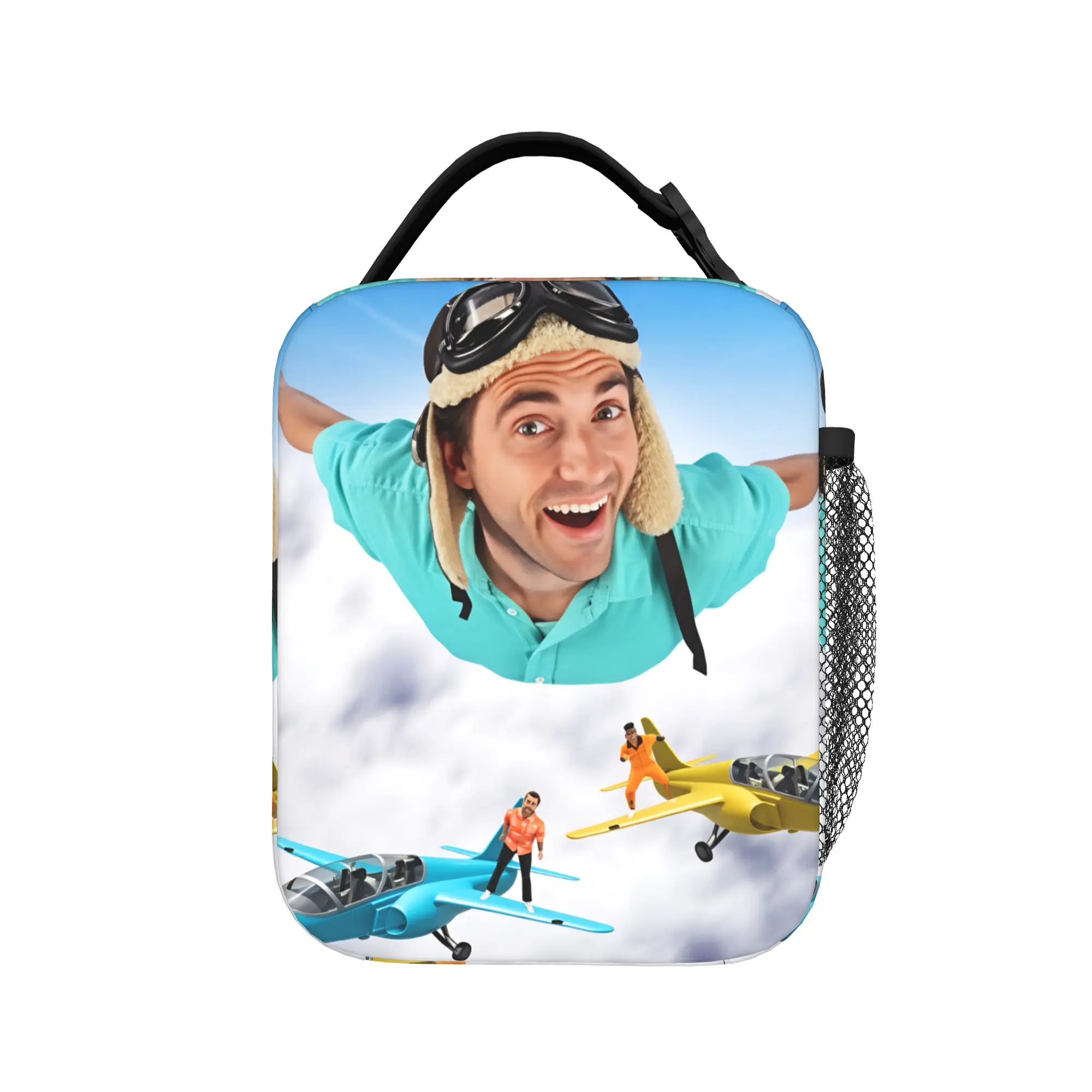 Danny Go Animated Programs Lunch Bag  Aesthetic Lunch Box For Women Picnic Portable Cooler Bag Oxford Custom Tote Food Bags