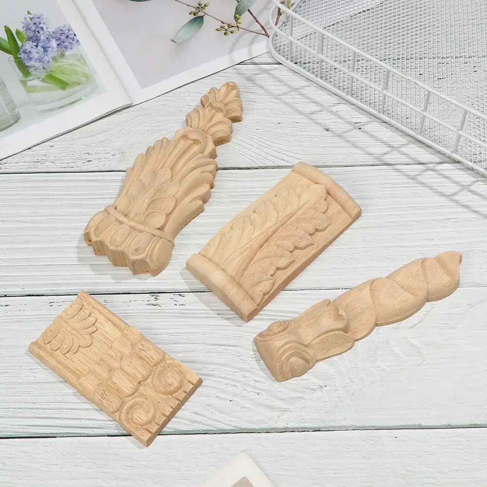 Solid European Style Decoration Crafts Cabinet Seat Feets Furniture Foot Legs Home Decor Vintage Wood Carved
