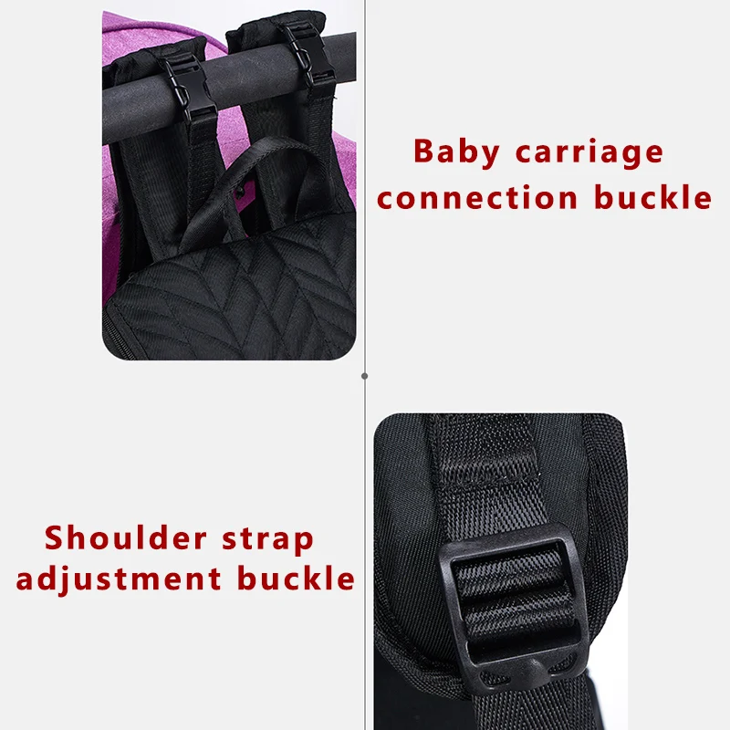 Diapers Bag Backpack Mummy Maternity Bag Black Large Capacity Baby Nappy Bag Mom Backpacks Waterproof Travel Nursing Baby Bags