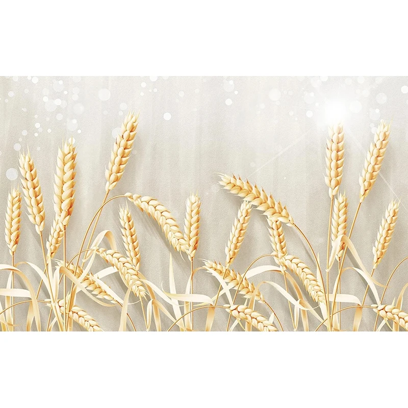 Custom 3D Wallpaper Modern Minimalist Wheat Ears Photo Wall Mural For Living Room Sofa Background Wall Paper Home Decor Fresco