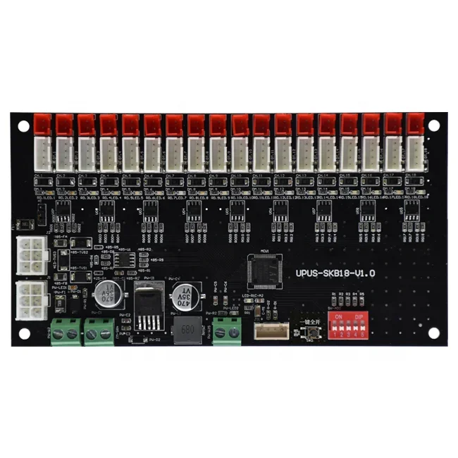 

12 18 25 36 channel RS485 Vending machine cabinet system access control smart board Led control board for smart locker