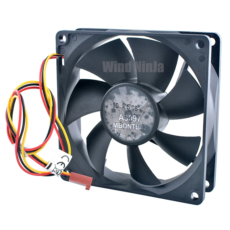（2pcs）Quiet Cooling 92mm Fan A9225L12S 9.2cm 1200rpm 12V 0.12A 3-Pin Chassis CPU Cooler for Enhanced Heat Dissipation