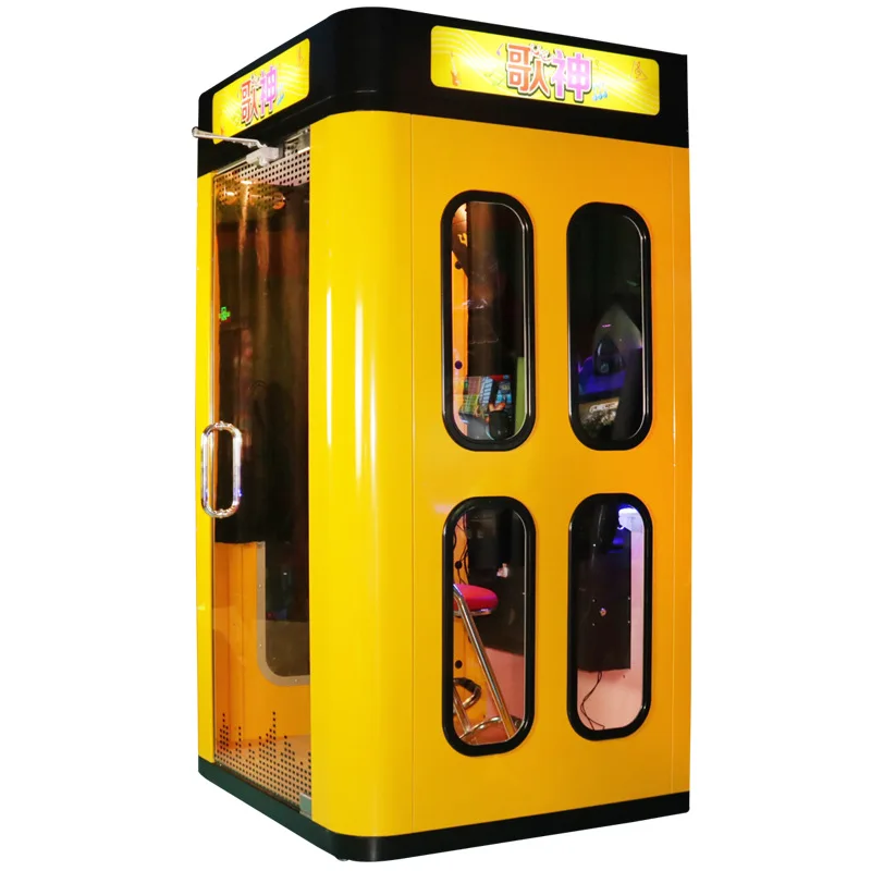 Singing machine mini ktv room karaoke small yellow house jukebox coin-operated self-service singing room entertainment