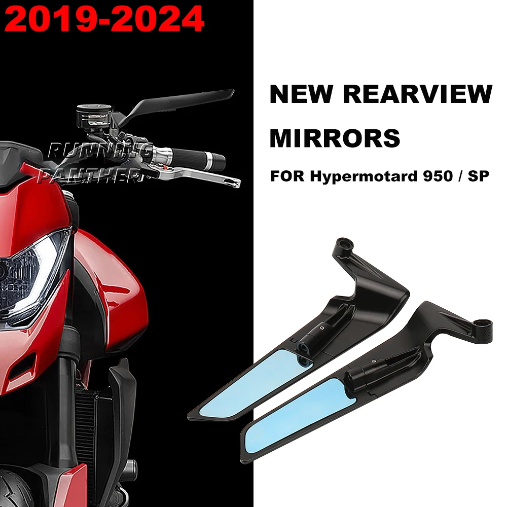 

Stealth Mirrors Adjustable Winglets Rearview Mirror Kit Motorcycle For DUCATI Hypermotard 950 HYPERMOTARD 950 SP 2019-2024