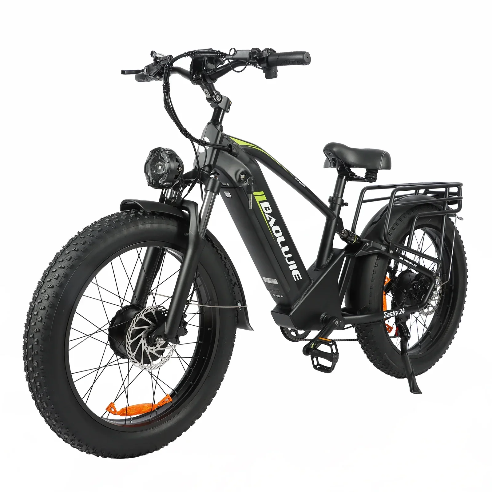 

BAOLUJIE DP-2401 Электрический велосипед, 2000 Вт, двигатель, аккумулятор 48 В, 20 Ач, городской пригородный электрический велосипед, 24-дюймовый шиносец, электронный велосипед