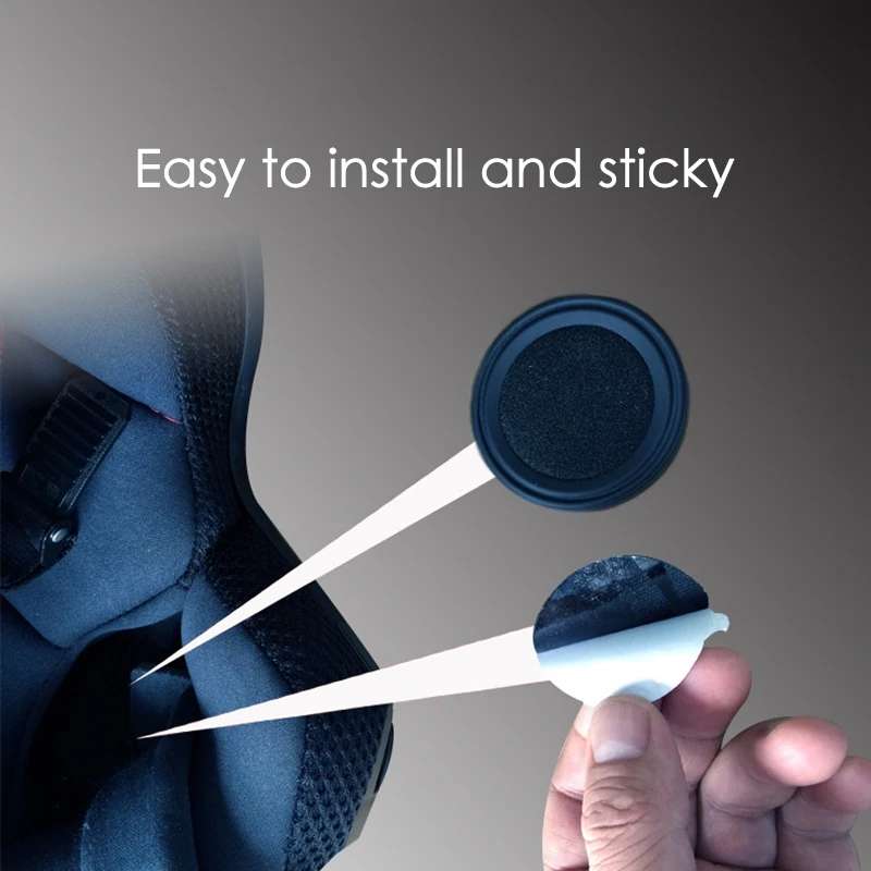 Eccellente casco da motociclista Auricolare Bluetooth Wireless Magic Sticky Impermeabile Vento Resistente al rumore Batteria ad alta durata 2 pezzi