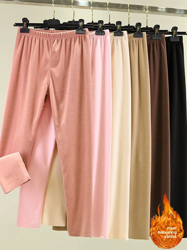 

Двусторонние теплые брюки Fce Thi, женские облегающие длинные брюки на подкладке Fce, внутренняя одежда, осенние брюки