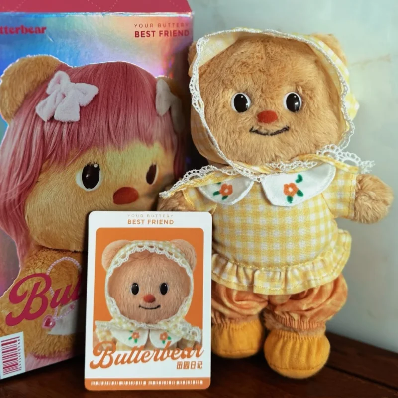 

Подлинная серия Butterbear Ootd, виниловая лицевая глухая коробка, подвеска, милый настольный декор, кукла, коллекционные подарки на день рождения, загадочная коробка