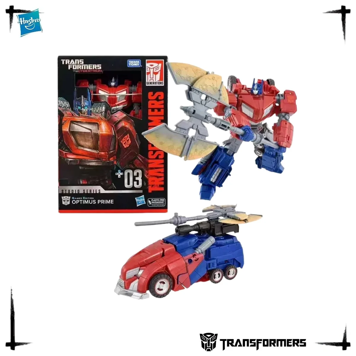 Official Hasbro Transformers WFC Gamer Edition Voyager Optimus Prime Autobot Leader Premium Collectible