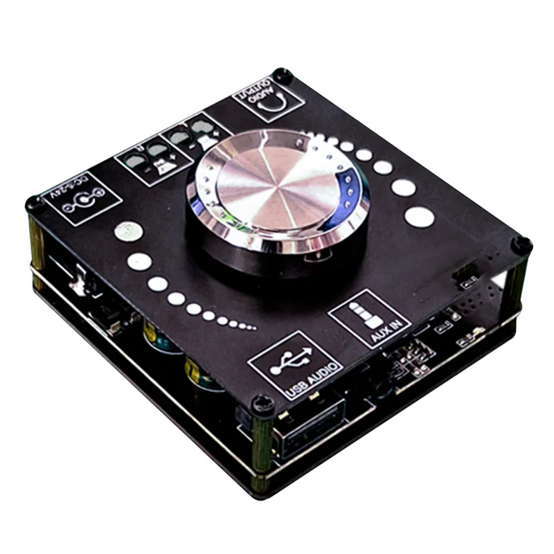 XY-AP100H 100W + 100W Dual TPA3116D2 Bluetooth 5.0 Áudio Estéreo Placa Amplificadora de Áudio de Potência Digital AMP Amplificador AUX
