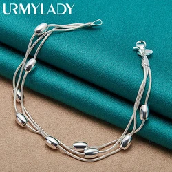 925 Sterling Silver Bracelet Bead para Mulheres, Senhora Cadeia De Casamento, Jóias Bonitas, Produto De Design De Moda, Alta Qualidade