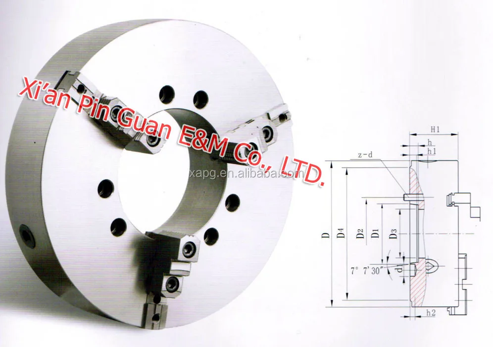K11 1000A 3-jaw self-centering chuck manual power supply