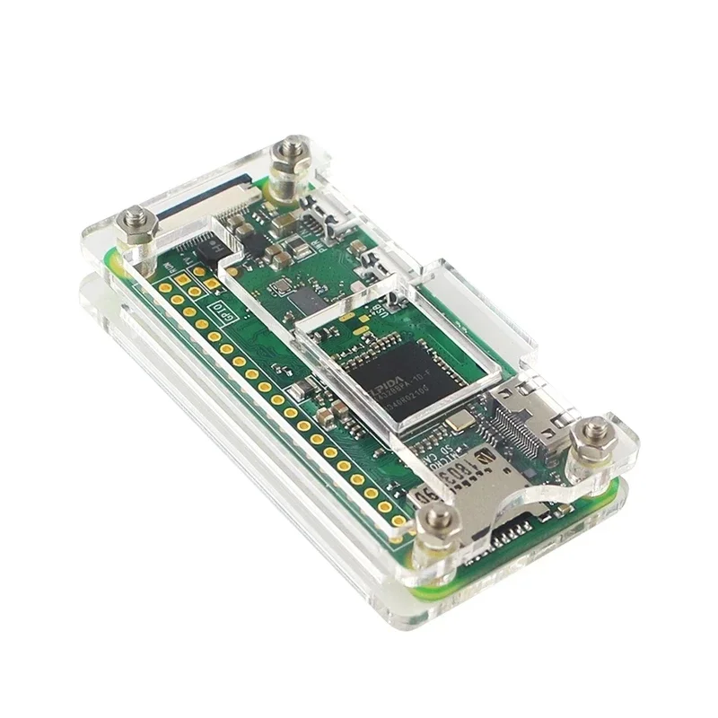 Raspberry Pi Zero W Kit Acrylic Case  GPIO Header Heat Sink + Power Supply +Camera Option 1GHz CPU 512Mb RAM Raspberry Pi W