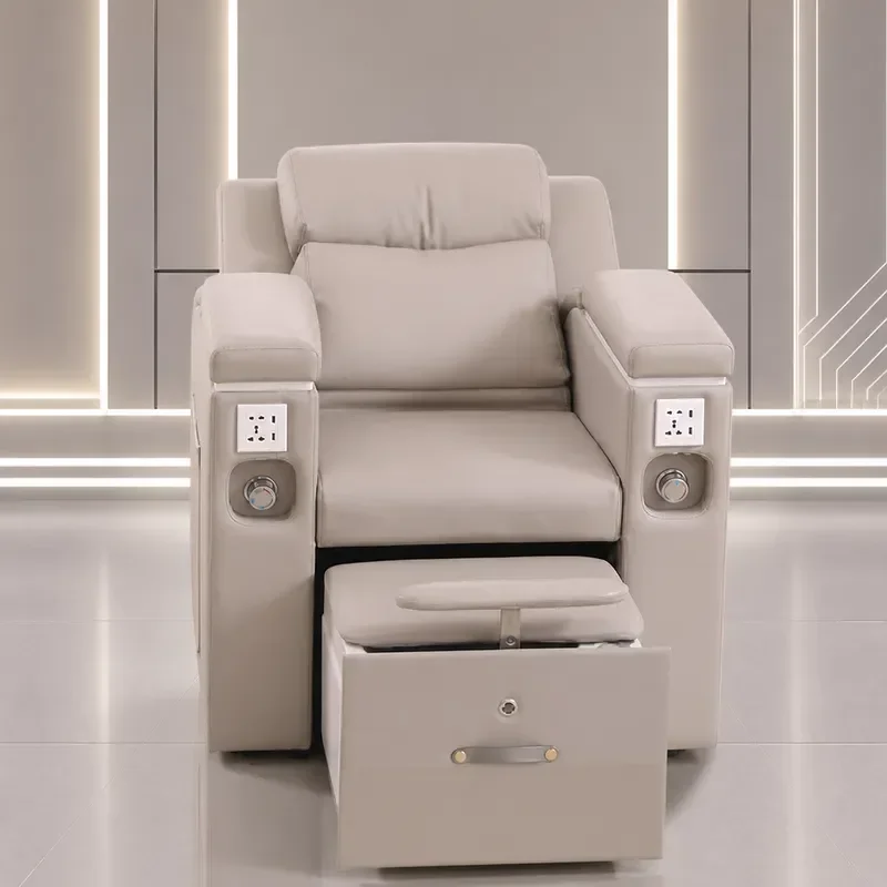 Electric Manicure Sofa Pedicure Foot Recliner Beauty Chair for Eyebrow Tattooing Eyelash Extension and Foot Massage