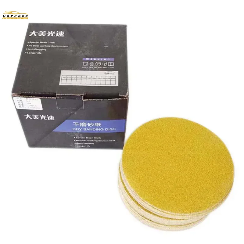 10Pcs 5 Inch Sanding Disc Wet Dry 80-600 Grit Sandpaper 125mm Hook Loop Aluminum Oxide Sandpaper for Drill Grinder Rotary Tools