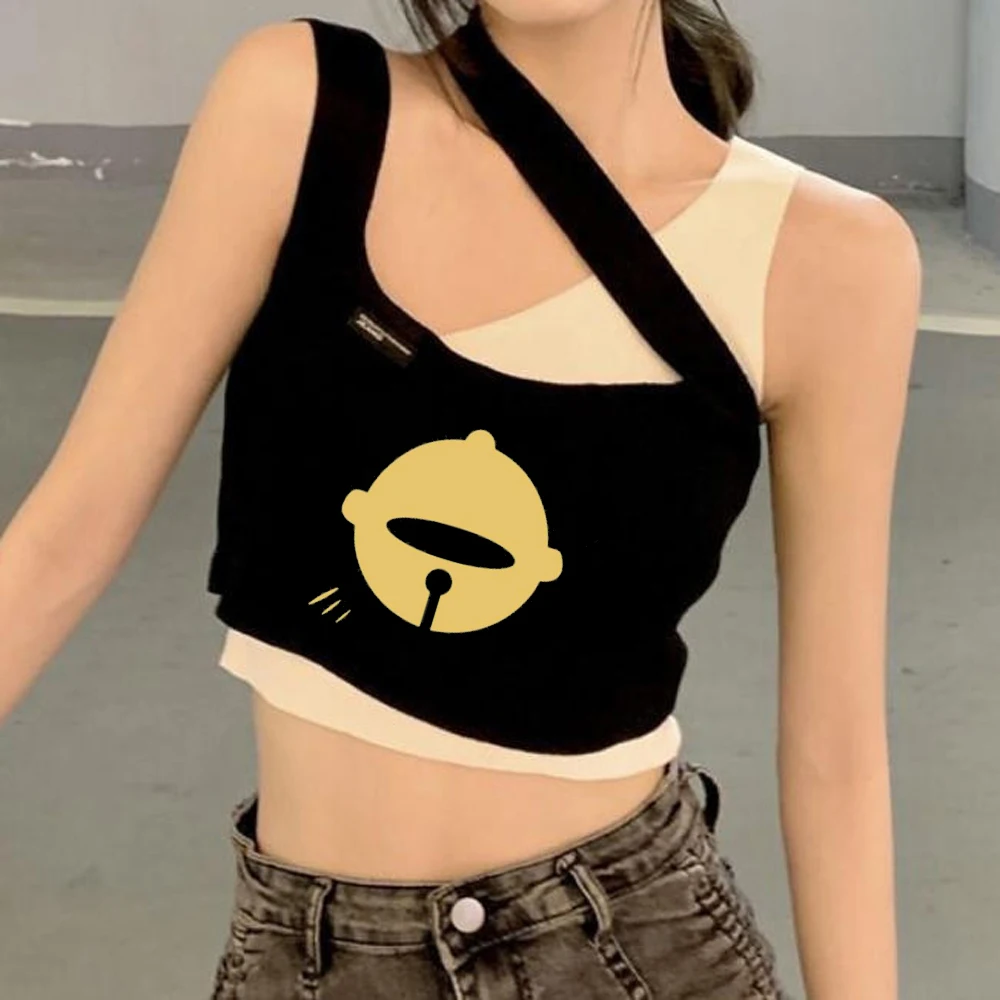 Chainsaw Man crop top ladies manga goth graphic gyaru top tees 2000s cheap scene  vintage