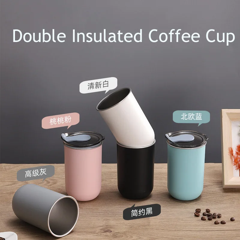 Портативная термокружка из нержавеющей стали с изоляцией 300 мл, пивные чашки, бутылка для воды, стакан для кофе