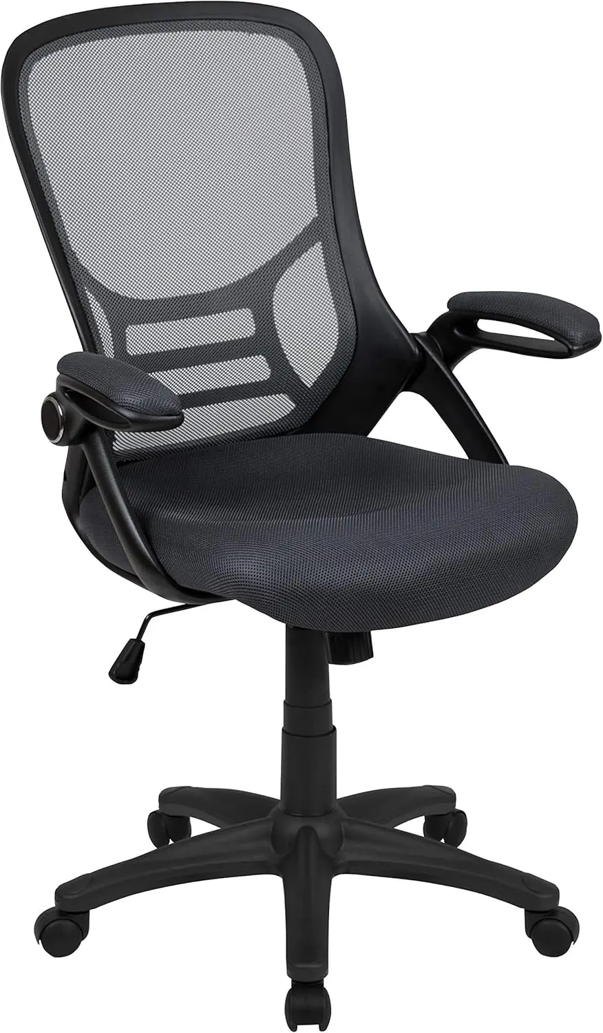 Furniture Porter High-Back Swivel Office Chair with Adjustable Lumbar Support and Seat Height, Ergonomic Mesh Desk Chair w