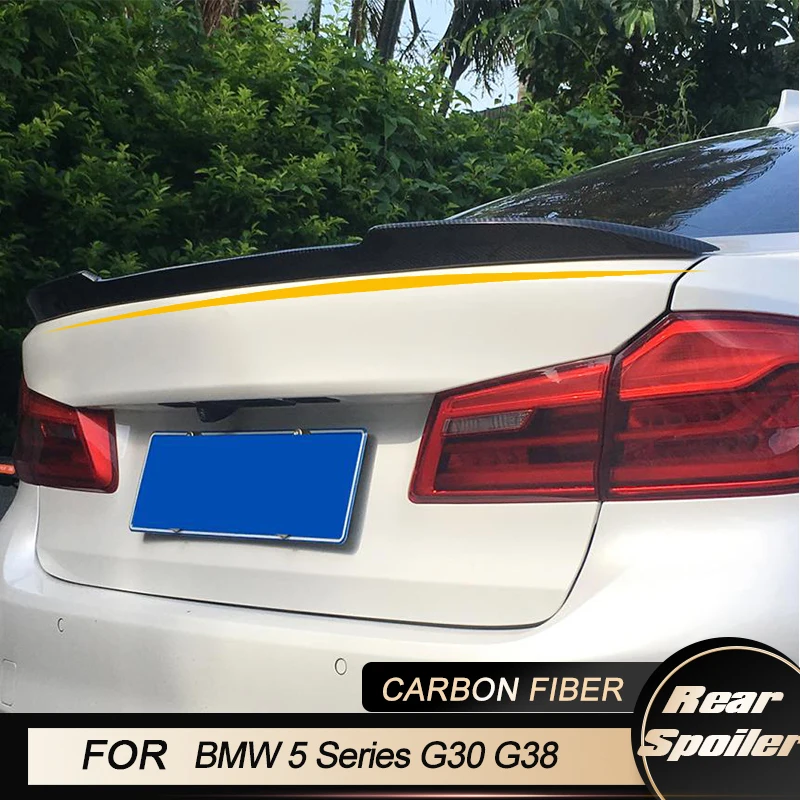 

Car Rear Trunk Spoiler Wings for BMW 5 Series G30 G38 F90 M5 Base M-Sport 4-Door 2017-2022 Rear Spoiler Wing Lip Carbon Fiber