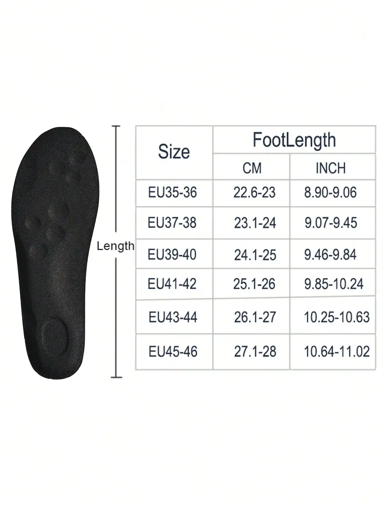 1 Paar hochelastische Latex-Einlegesohlen, stoßdämpfende, dämpfende Sport-Einlegesohlen, Fußgewölbestütze, atmungsaktive Einlegesohlen – Detail 6