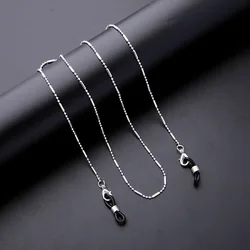 72cm Hot Sale 925 Sterling Silver 18K Gold Flat Clavicle Glasses Chains Necklaces For Men Women Wedding Jewelry Christmas Gifts