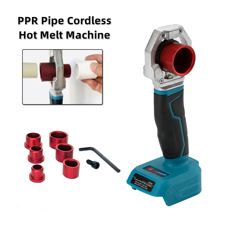 18V-21V Wireless Hot Melter PPR Pipe Heater Battery Electric Plumbing Tube Welding Connection Rechargeable Cordless Power Tools