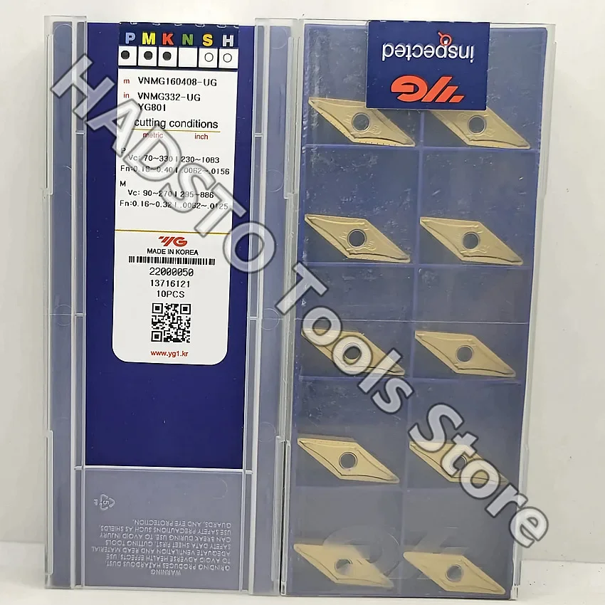 

VNMG160408-UG YG801/VNMG160404-UF YG801/VNMG160412-UR YG801 VNMG331 VNMG332 VNMG333 Оригинальные твердосплавные пластины YG Токарные пластины