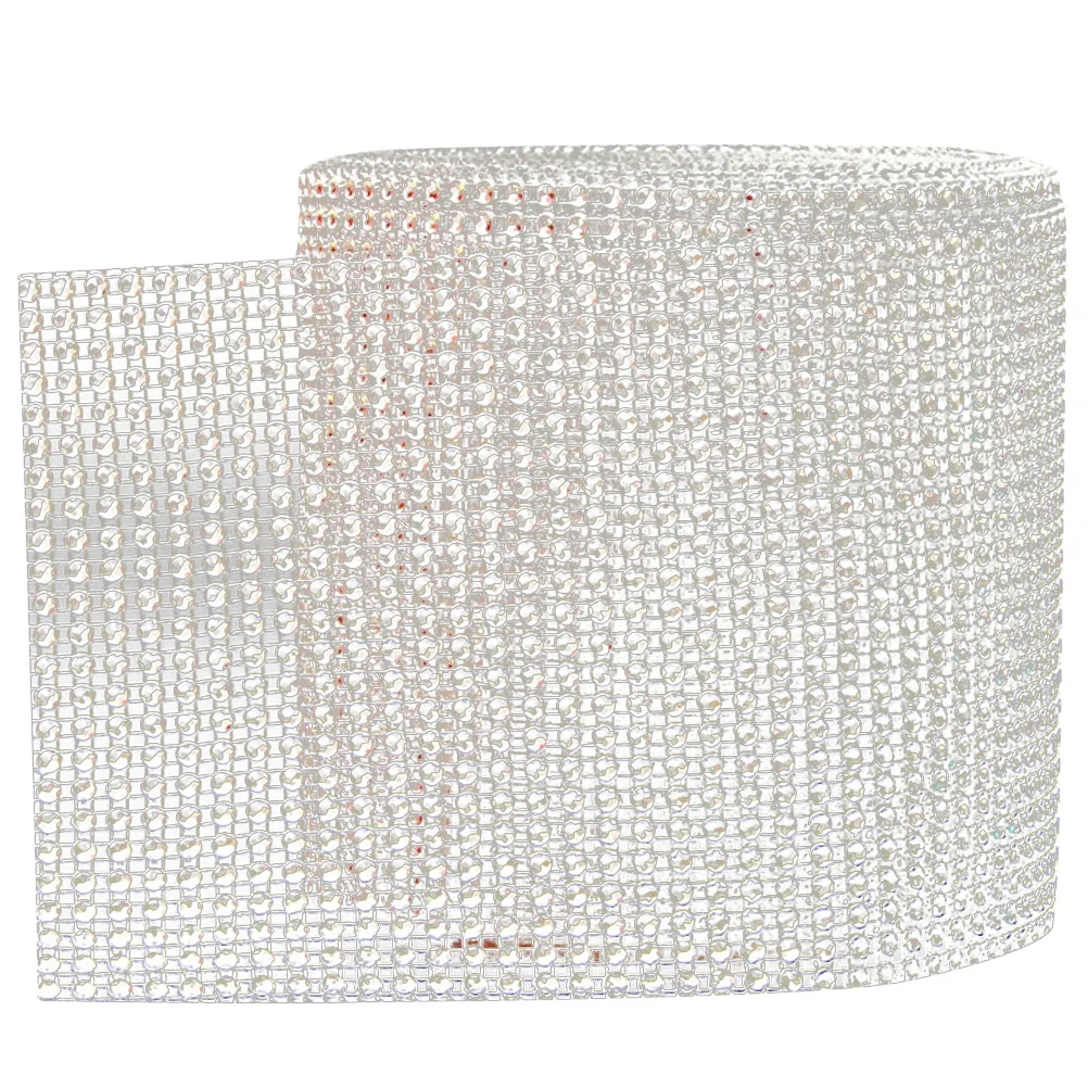 

Napkin Buckle Accessories Rhinestone Ribbon Trim Wedding Decor Decorative Mesh Dessert Table Crystal Strip