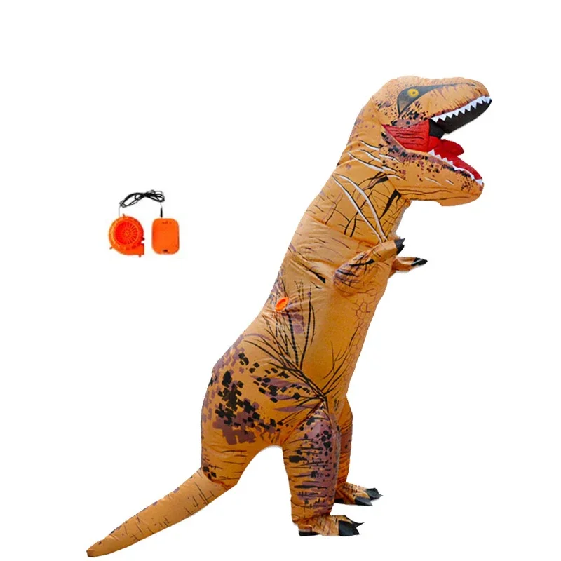 Purim Carnival Adult Inflatable Dinosaur Costume T REX Dino Cosplay Party Costumes for Men Women Halloween Fancy Dress Suit