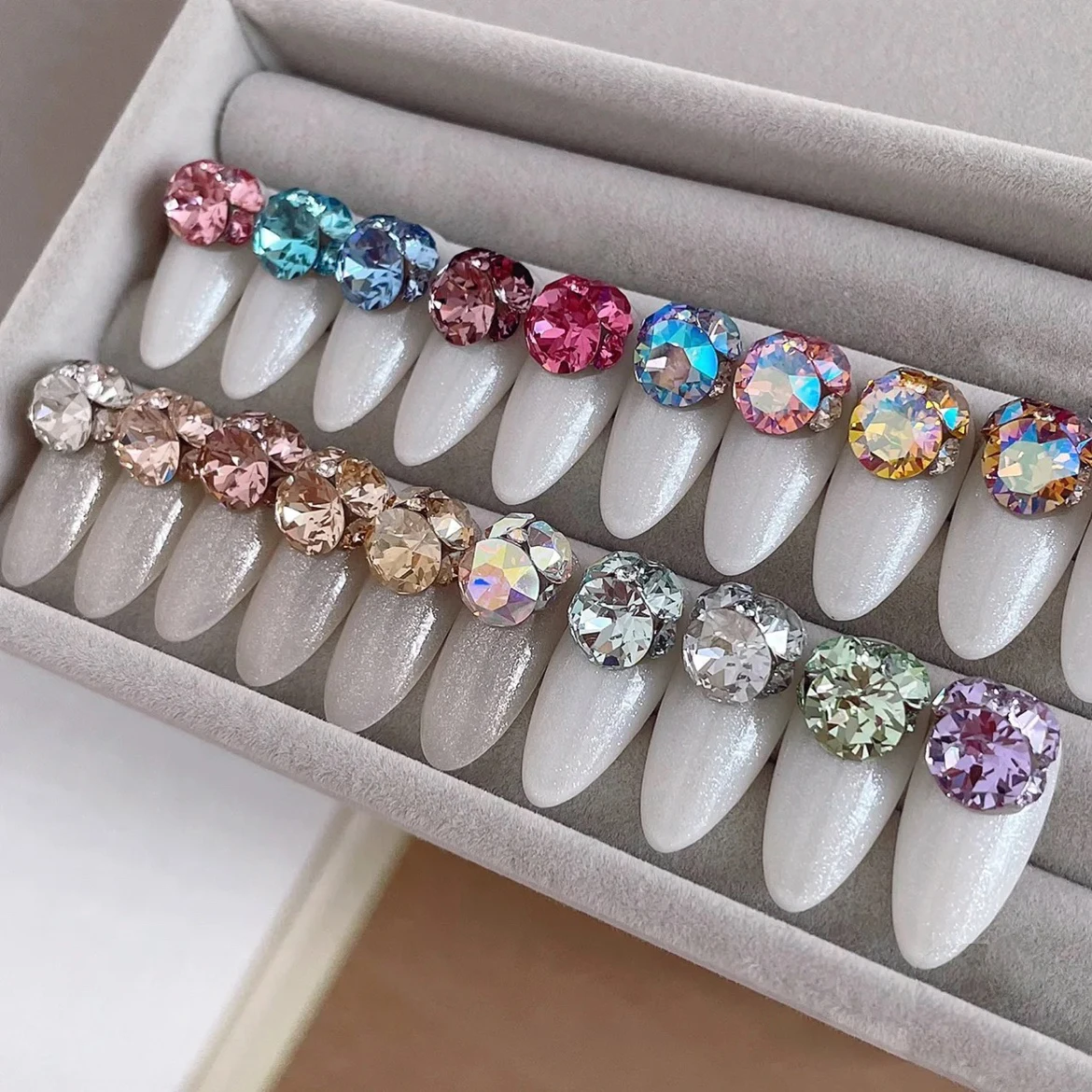 Crystal Fancy Rhinestones Nail Charms Rhinestones Xirius Nails Gemstones Pointed back Nail Art Craft Diamonds Decoration