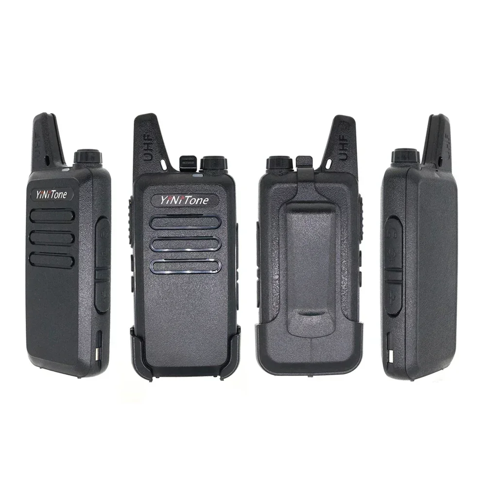 Mini-02 mini walkie talkie 5w uhf 400-470mhz 16 canais carregador usb rádio em dois sentidos portátil dmr rádio amador rt22 transceptor fm