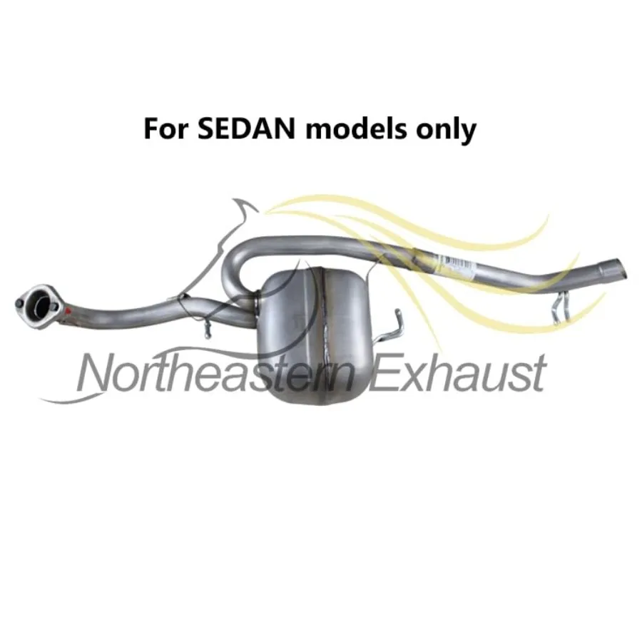 طقم نظام عادم كاتم صوت الأنابيب المتوسطة من الفولاذ المقاوم للصدأ متوافق مع تويوتا يارس 20072012 1.5L مع حشية مجانية