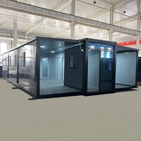 40Ft Luxury Expandable Container House 72 Sqm Mobile Home with Kitchen with Toilet Tiny Holiday  Homes Portable Cabin Office