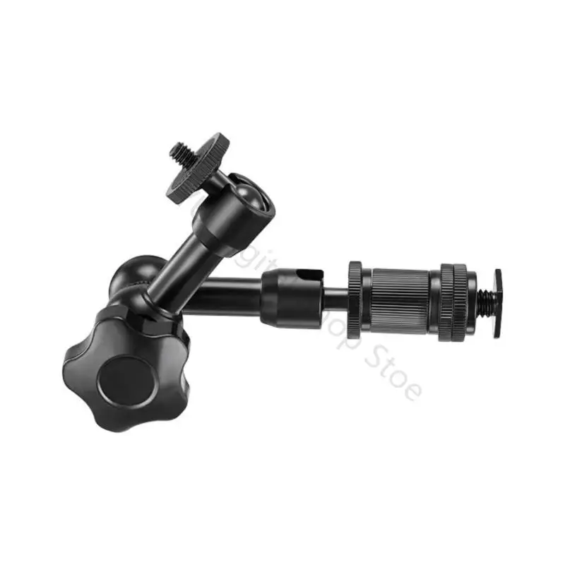 96BA Streaming Accessory Support Arm for Monitor Light Holder Use with Metal Body Ball Head Motion and Screw Mount Fit