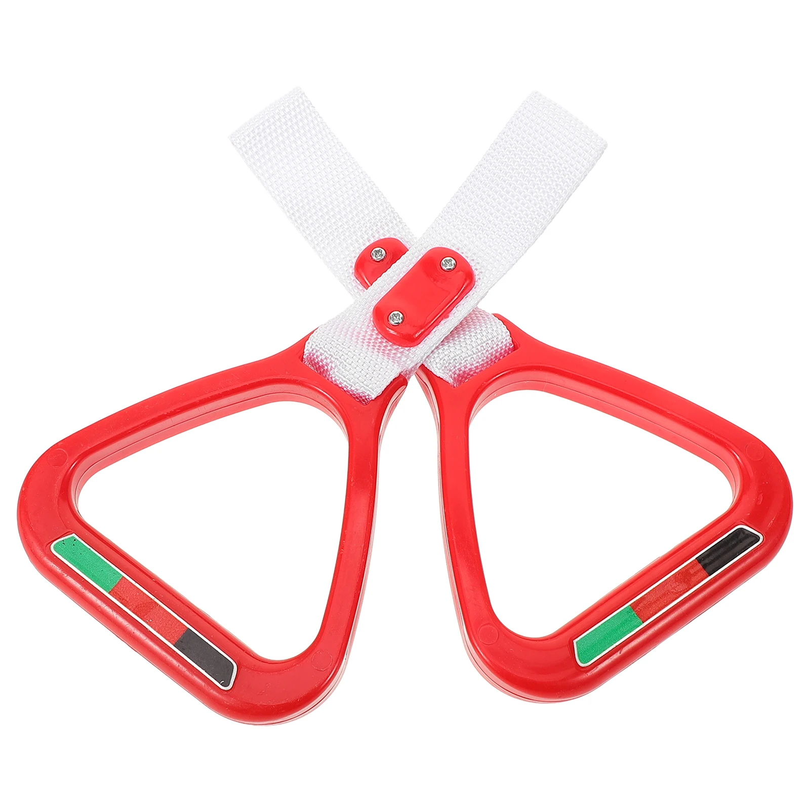 

2Pcs Red Bus Handle Rings Durable Car Assist Handles for Elderly Subway Straps Replacement Vehicle Travel Accessories