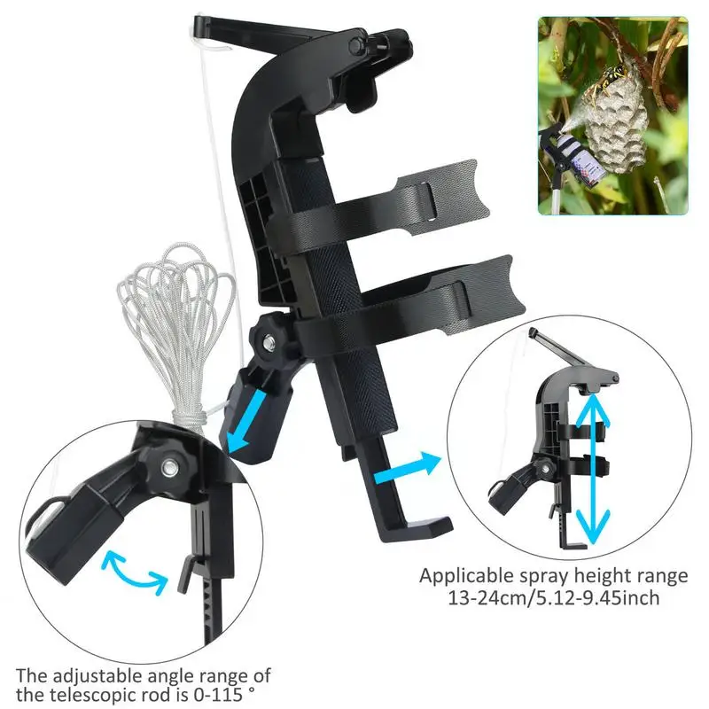 Cat Semprot dapat memperpanjang penyesuaian braket penyemprot Adaptor sarang tawon Aerosol dapat ekstensi sudut disesuaikan pemanjang semprotan