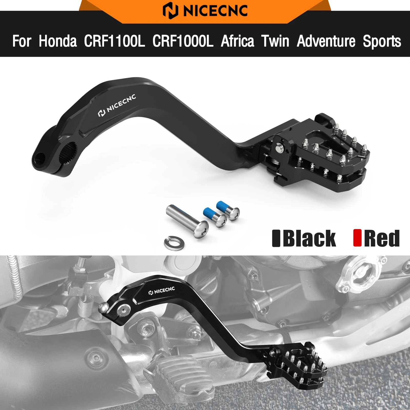 For Honda 2020-2026 CRF1100L Africa Twin CRF1100L Adventure Sports Adjustable Rear Brake Pedal Lever CRF1000L/Adventure2016-2019