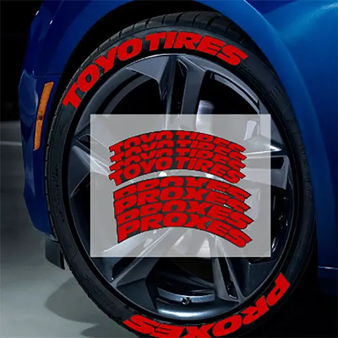 10 best sales tyre sticker - №8