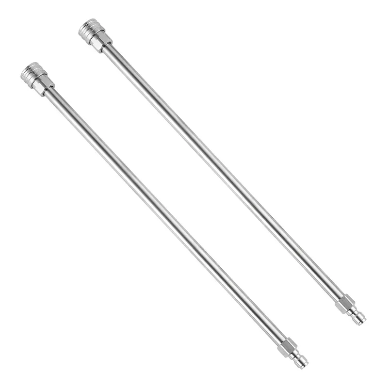 

Удлинительная трубка для мойки высокого давления Корпус из нержавеющей стали и фитинг с быстроразъемным соединением 1/4, 17-дюймовая наконечница для мойки высокого давления