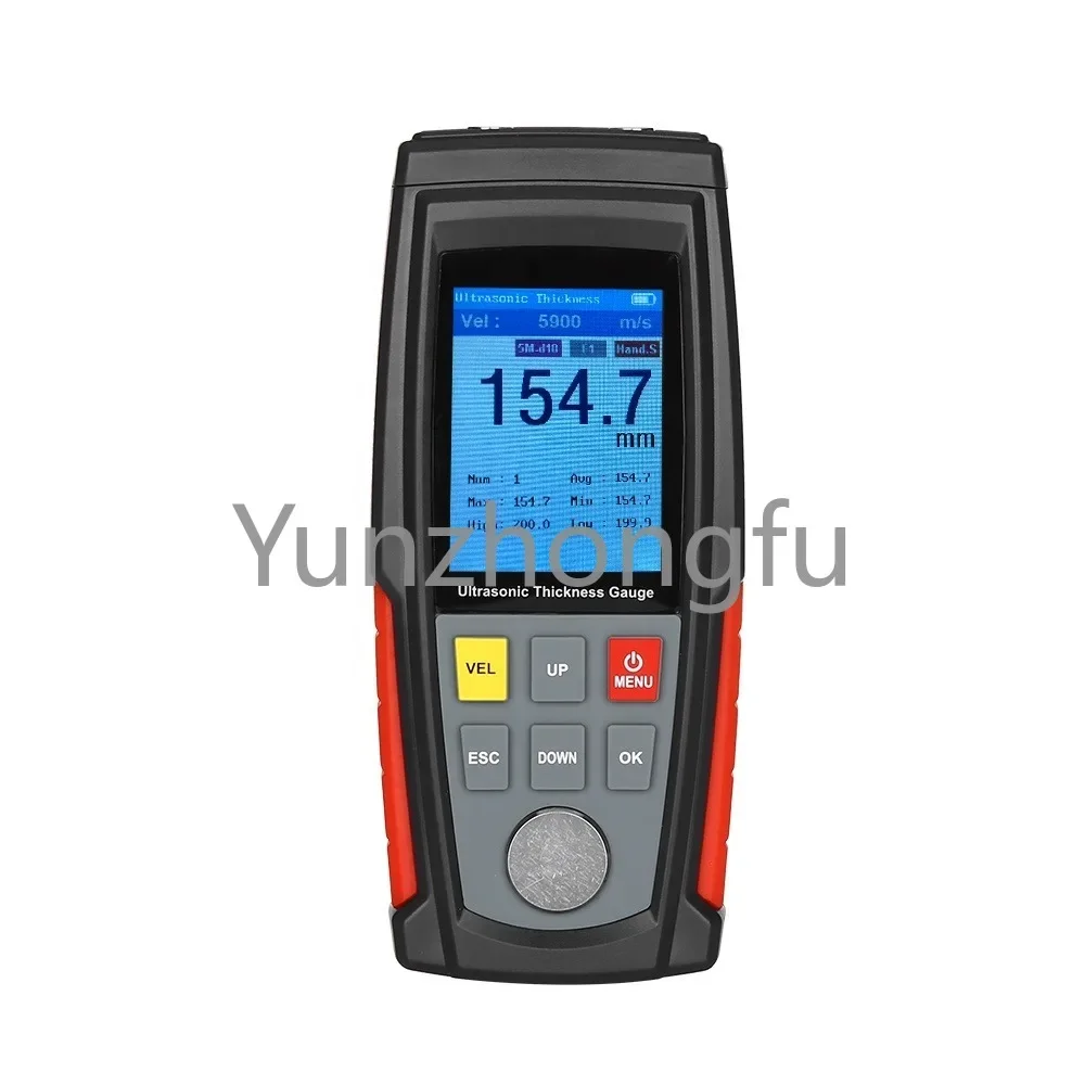 WT100A Digital Meter Tester Sound Velocity  Metal Depth  Smart Sensor With LCD Display Ultrasonic Thickness Gauge